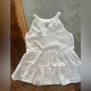 White Sleeveless Top